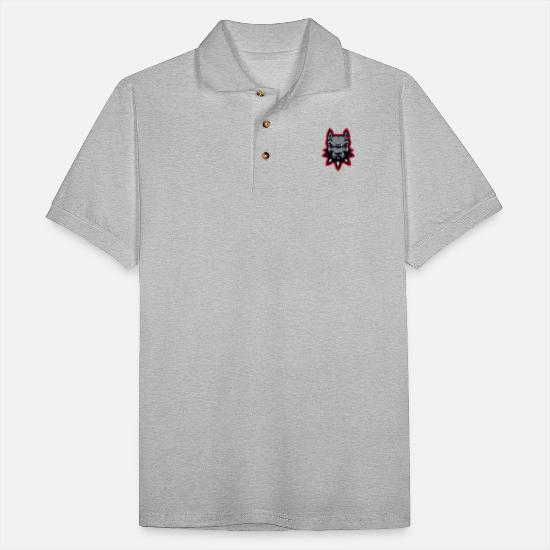 The dog logo is cool' Men's Pique Polo Shirt | Spreadshirt